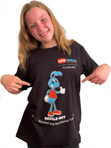 Young Girl Modelling T-Shirt