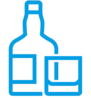 Bottle of alchol and a glass - Life Skills Education Programmes - Alcohol