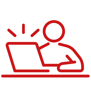 Child sat at computer - Life Skills Education Programmes - Online Harms