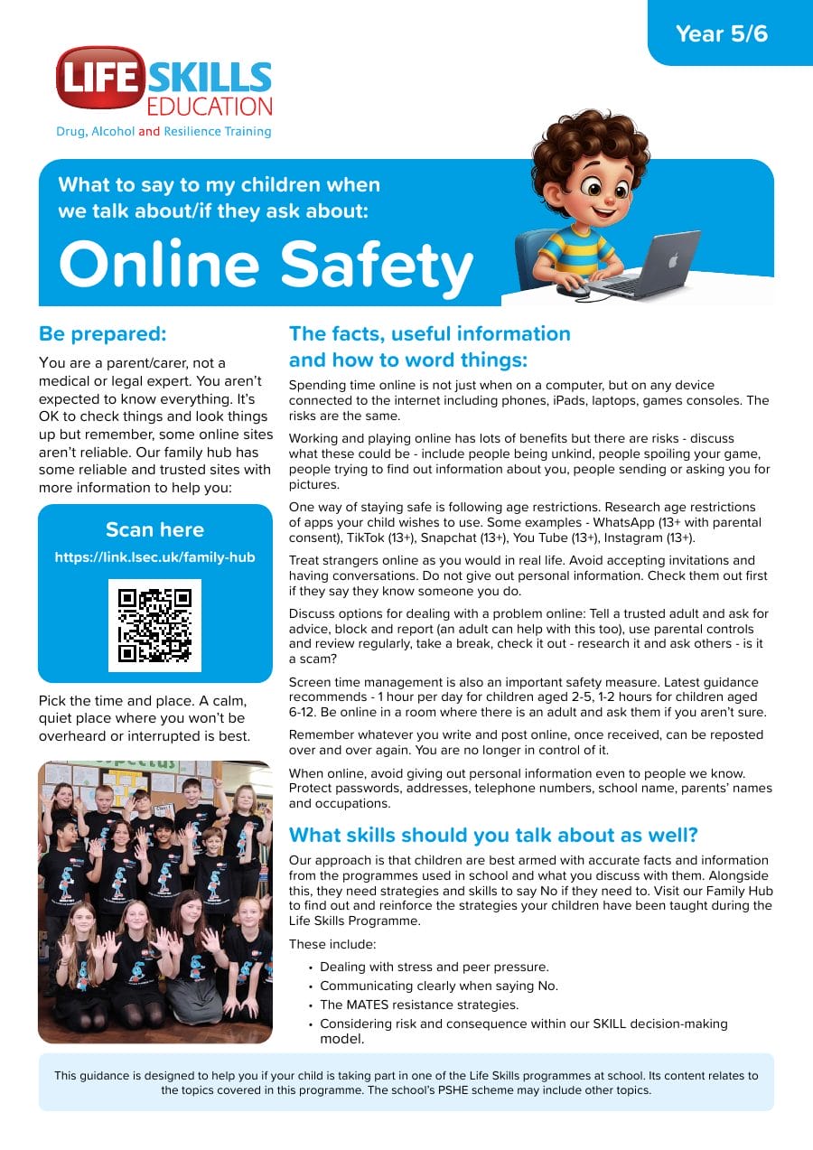 Preview of the Online Safety topic guide