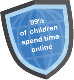 99% of children spend time online