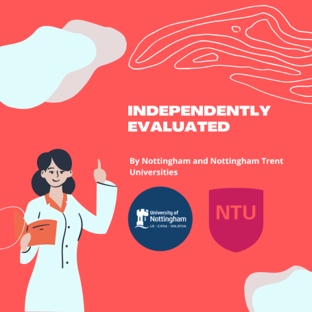 Independent Evaluations that have proven impact by Nottingham and Nottingham Trent Universities